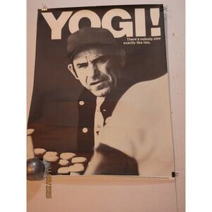 Rare Yogi Berra Poster "There's nobody else like him Equitable Life Assurance